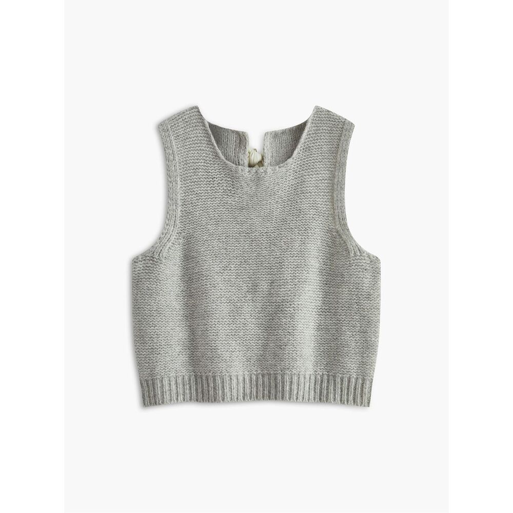 Commense Bow Back Sweater Vest Gray‎ Size Small